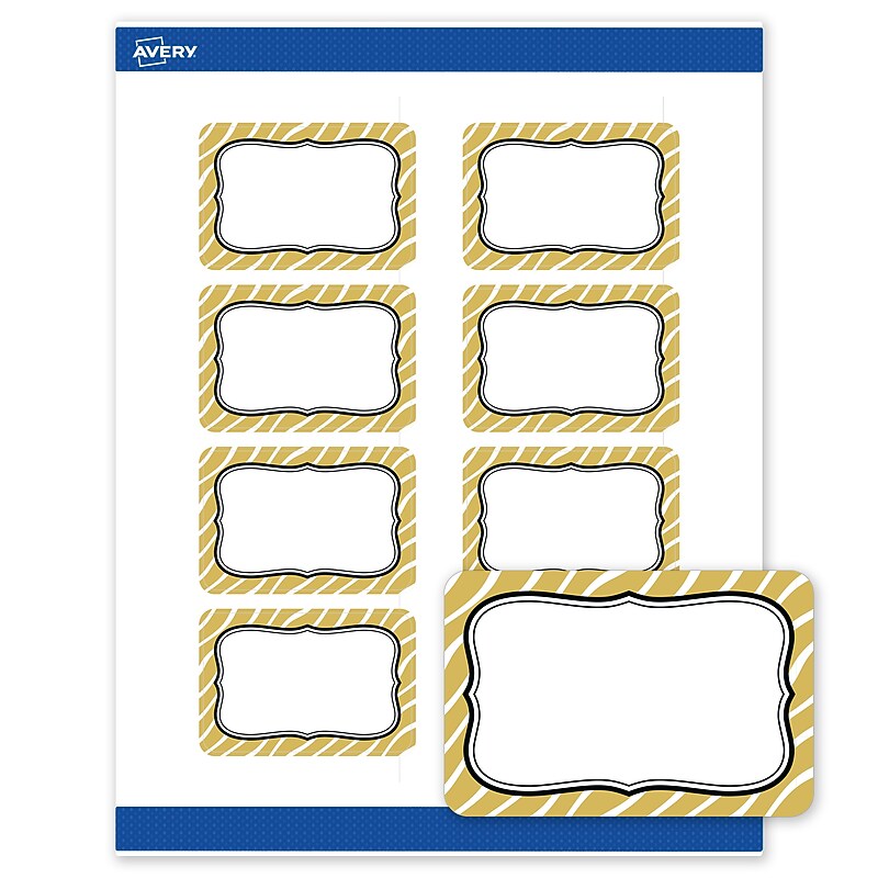 Avery Rectangle Laser/Inkjet Multipurpose Labels, 2" x 3", White, 80/Pack (19479370995) image 1
