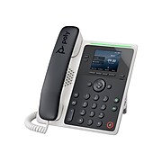 Poly Edge E100 Corded Conference Telephone, Black/White (2200-86980-025)