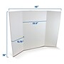 Flipside Tri-Fold Presentation Board, 36" x 48", Corrugated, Bleached White, 24/Carton (30042-24)~#|#~8BD79B6F-85A1-4E3D-A860437BF34D7EE2_sc7