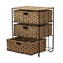 Household Essentials 3 Drawer Wicker Storage Unit with Handwoven Seagrass and Curved Metal Feet, Natural (HHML-5715)~#|#~8BD8C7D2-6FF3-4261-B6B7F618AA6B50A8_sc7