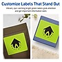Avery Laser/Inkjet Multipurpose Rectangle Labels, 5" x 3.5", Bright Green, 40/Pack (94256)~#|#~8BD95BF4-2026-4FE9-8DE0D719EF84ECEE_sc7
