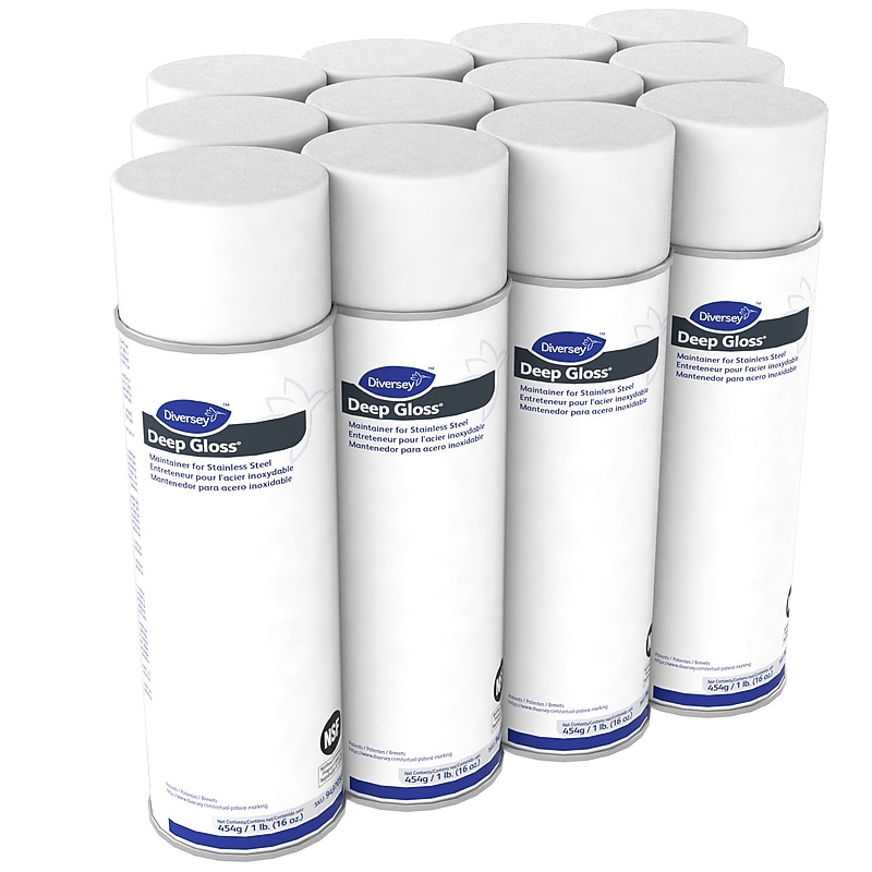 Deep Gloss Maintainer for Stainless Steel, Mild Solvent, Unscented, 16 oz., 12/Carton (94970590) image 1