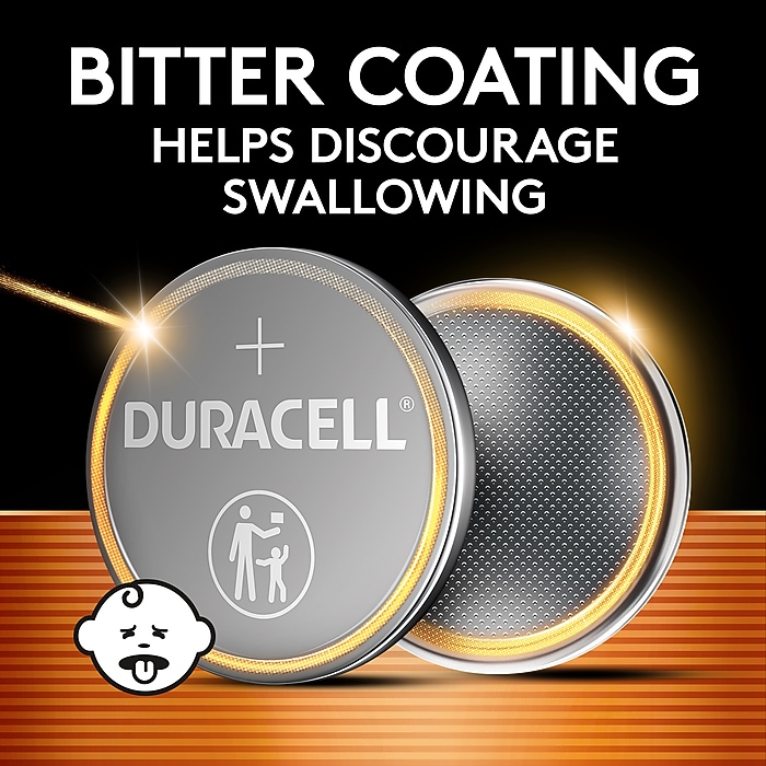 Duracell 2025 3V Lithium Coin Battery, 2/Pack (DL2025B2PK) | Staples