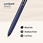 uni-ball ZENTO Retractable Gel Pen, Medium Point, 0.7mm, Black Ink, 4/Pack (70662)~#|#~8BEEEFA4-A928-4819-BF0D85C8CB504B90_sc7