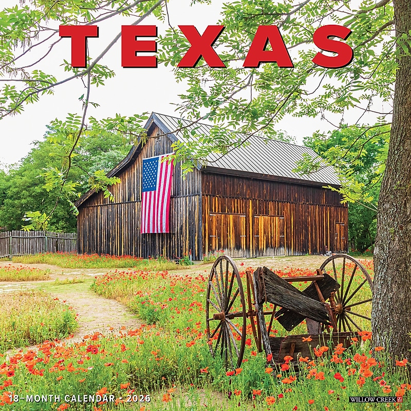 2026 Willow Creek Texas 12" x 12" Monthly Wall Calendar (55571) image 1