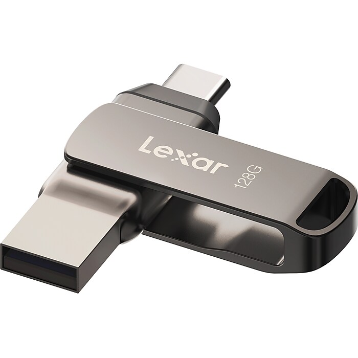 Lexar JumpDrive D400 Dual 128GB USB 3.1 Flash Drive