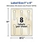 Avery Pearlized Ivory Decorative Edge Multipurpose Labels, 1" x 4", Ivory, 800/Box (94115)~#|#~8BF45E2A-F1FE-416C-952F311EF22D8683_sc7