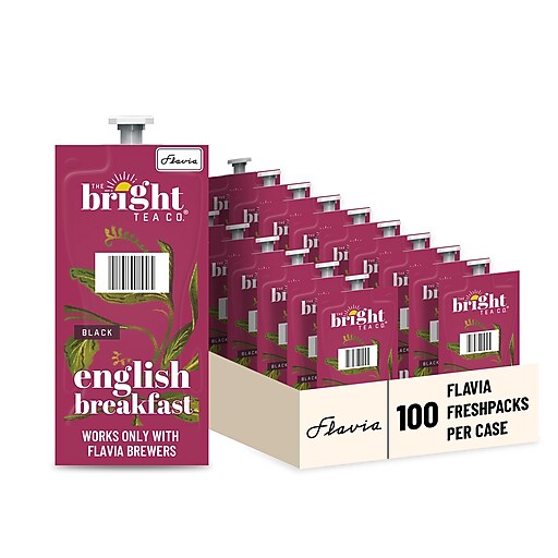 The Bright Tea Co. English Breakfast Black Tea, Flavia Freshpacks