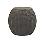 Household Essentials Handwoven Paper Rope Barrel Wicker Storage Basket Side Table, Gray (ML-4222)~#|#~8BFA052A-C47F-4DAC-9E296831AD1AA3F4_sc7