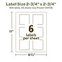 Avery EcoFriendly Laser/Inkjet Square Multipurpose Labels, 2-3/4" x 2-3/4", White, 300/Box (94109)~#|#~8BFA2F69-6C44-4836-BB5FCDBC606C1DBE_sc7
