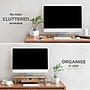 Anji Mountain Mango Wood & Metal Monitor Stand with Two USB Ports and Drawer, Up to 32" Monitor, Natural (MS-MNG-06GLD-PD)~#|#~8BFA66F7-812A-48ED-903603EBF1EFBF4D_sc7