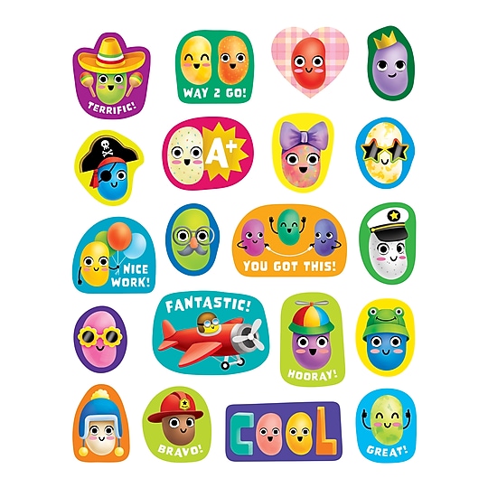Teacher Created Resources Jelly Bean Smelly Stickers, Multicolored, 120/Pack, 6/Packs/Bundle (TCR9441-6)~#|#~8BFA8A20-6D95-4CA8-9DE1AC8DA05B1647_sc7
