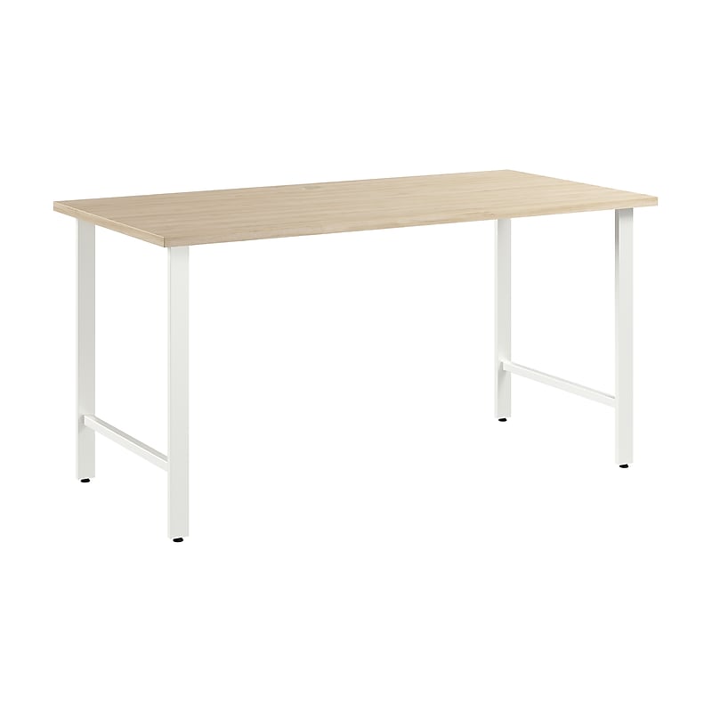 Bush Business Furniture Hustle 60"W Computer Desk with Metal Legs, Natural Elm (HUD160NE) image 1