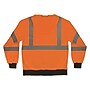Ergodyne GloWear 8311BK High Visibility Long Sleeve Black Bottom Hooded Sweatshirt, ANSI Type R Class 3, Orange, 2XL (22886)~#|#~8C03C0B1-3312-4740-8C7D3B6BFA9B0414_sc7