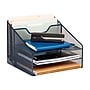 Staples 5-Compartment Metal Mesh File Organizer, Navy Blue (ST63830)~#|#~8C0900B0-A04A-4525-A25D3F3D26B0DB83_sc7