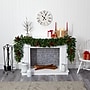 Nearly Natural 9-ft Mixed Pine Artificial Christmas Garland with 50 Clear LED Lights, Berries and Pinecones (W1104)~#|#~8C0B5604-895E-4B6C-B76DEF0AA10F0EB7_sc7