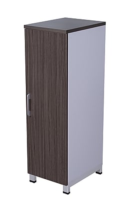 Boss Office Products Simple System 51″H Wardrobe Cabinet, Driftwood/White (S505) Simolary simolary.com