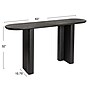 Storied Home Asymmetrical Firwood and Sycamore Wood Console Table, Black (EC1757)~#|#~8C107414-BB1E-4F59-94DFD5BEAD3E455F_sc7