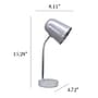 Simple Designs Sleek Essentials LED Desk Lamp, 15.28", Silver (LD1075-SLV)~#|#~8C1091F5-855C-4896-A3C9F327212B882E_sc7