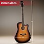 Hey! Play! 41" Acoustic Guitar, Brown (80-TT0079-BR)~#|#~8C10D766-7549-4365-81EB38B6EF64D8A7_sc7