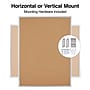 Staples Cork Bulletin Board, Aluminum Frame, 4'W x 3'H (28345-CC)~#|#~8C13662E-AC10-48B5-9839B5874C9CEA76_sc7