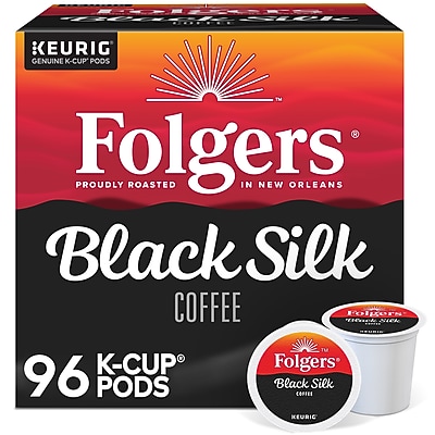 Folgers Black Silk Coffee, Keurig K-Cup Pod, Dark Roast, 96/Carton (6662CT) Sansujyuku sansujyuku.com