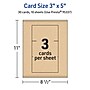 Avery Integrated Cards, 3" x 5", Matte Kraft Brown, 30/Pack (95337)~#|#~8C161F64-1DAB-4E05-9C19B41F6C0EAEAA_sc7