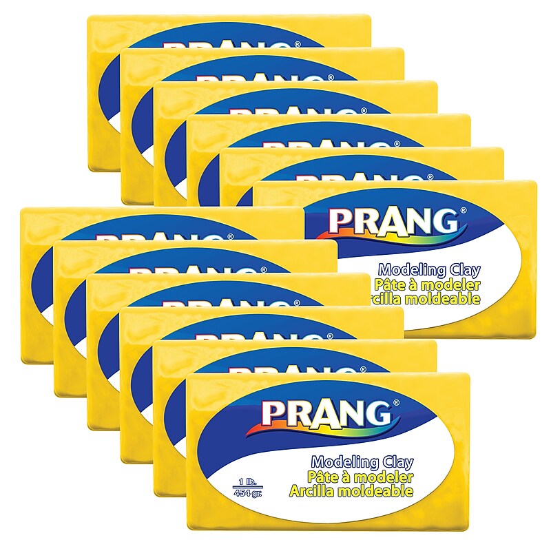 Prang Modeling Clay, Yellow, 12/Bundle (DIX00783-12) image 1