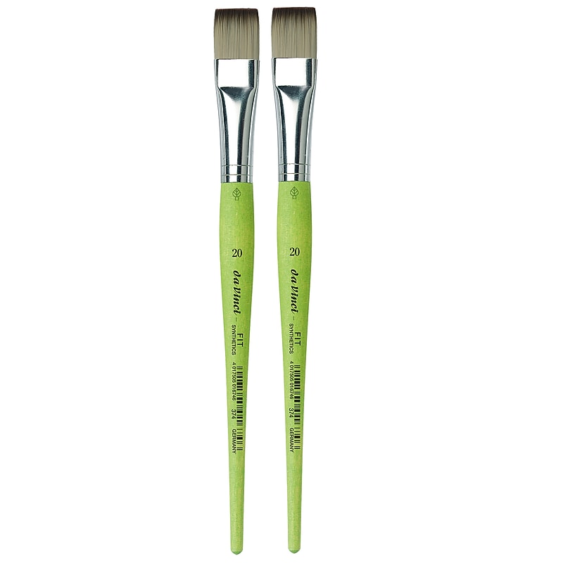 da Vinci FIT Synthetics Acrylic & Tempera Student Flat Brush, 2 /Pack (DVXVA37420-2) image 1