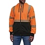 Ergodyne GloWear 8318BK High Visibility Long Sleeve Black Bottom Hooded Zip-Up Sweatshirt, ANSI Type R Class 3, Orange, X-Large~#|#~8C1DD626-40B5-49C8-BB0303199F1845D0_sc7