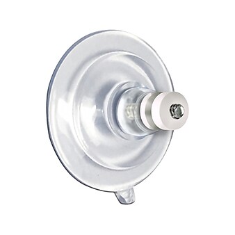 Azar 1.75"Dia. Suction Cup with Thumb Screw and Nut, Clear, 20/Pack