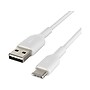 Belkin BoostCharge USB-C to USB-A Charging Cable, 3.3 ft., White, 2/Pack (CAB001bt1MWH2PK)~#|#~8C2357CA-7192-42C3-81DA998326CB0B56_sc7