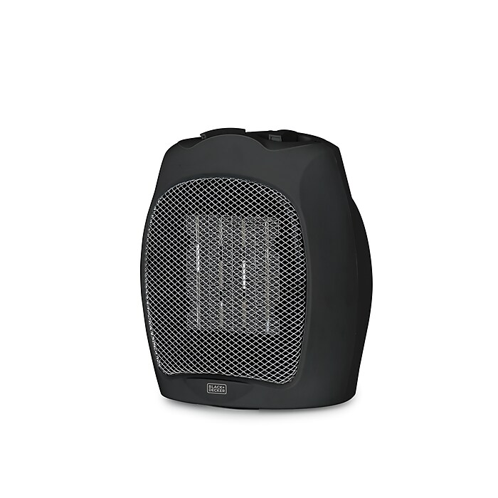 Black Decker 1500-Watt Portable Ceramic Electric Heater, Black