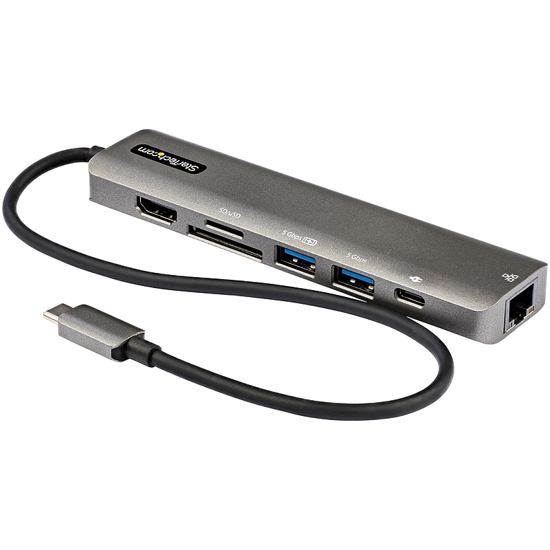 StarTech USB C Multiport Adapter for USB-C Laptop/Tablet (DKT30CHSDPD1) image 1