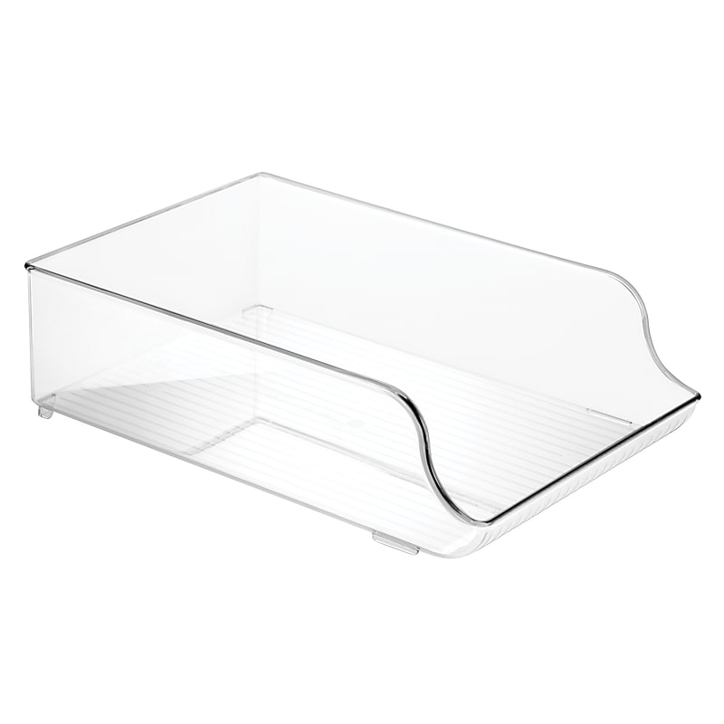 iDESIGN Plastic Stackable Water Bottle Holder, Clear (70036) image 1