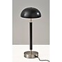 Adesso Ronny LED Cordless Table Lamp, 14.6"H, Brushed Steel/Black Wood (3064-01)~#|#~8C2A016A-E5AC-47AE-929E7C0A33480C05_sc7