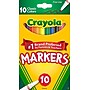 Crayola Classic Kid's Markers, Fine Point, Assorted Colors, 10/Pack (58-7726)~#|#~8C308A47-C3B2-4B01-9E9E7088AEF2A1EE_sc7