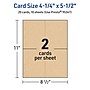 Avery Integrated Cards, 4.25" x 5.5", Matte Kraft Brown, 20/Pack (95347)~#|#~8C32A6B2-4D17-41C7-98CEB4F125AC6B8B_sc7