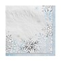 Party City Snowlace Lunch Napkin, 2-Ply, White/Blue/Silver, 16/Pack (AM51010000-PC)~#|#~8C36AEE4-847B-47C2-BE3285FF28F45FF2_sc7