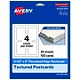 Avery Rectangle Flourished Edge Matte Blank Card, White, 100/Pack (19479399767)~#|#~8C36C404-E444-4A2B-9452F7E5504CED23_sc7