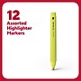 TRU RED™ Pocket Stick Highlighter with Grip, Chisel Tip, Assorted, 12/Pack (TR54586)~#|#~8C380B8A-5A75-4BE9-9418E0B1C1B469B8_sc7