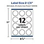 Avery Laser/Inkjet Starburst Multipurpose Labels, 2.25"  Dia, Matte White, 300/Pack (94608)~#|#~8C38FB02-029B-42F1-82C229D4FEC71397_sc7