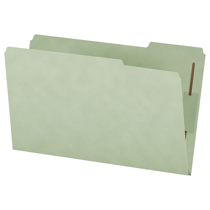 Pendaflex Pressboard Classification Folder, 2" Expansion, Legal Size, Gray Green, 25/Box (1006938) image 1