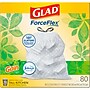 Glad ForceFlex Tall 13 Gallon Drawstring Kitchen Trash Bag, Gain Original with Febreze Freshness, White, 80 Total Bags (78750)~#|#~8C44418C-1A1C-49F7-A94D01779A770CD4_sc7