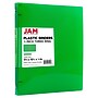 JAM Paper 1/2" 3-Ring Flexible Poly Binder, Green (PB75237GR)~#|#~8C4487A4-AEDF-46D3-90B60D65F87E2C45_sc7