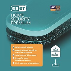 ESET Home Security Premium for 3 Users, Windows and Mac, Download