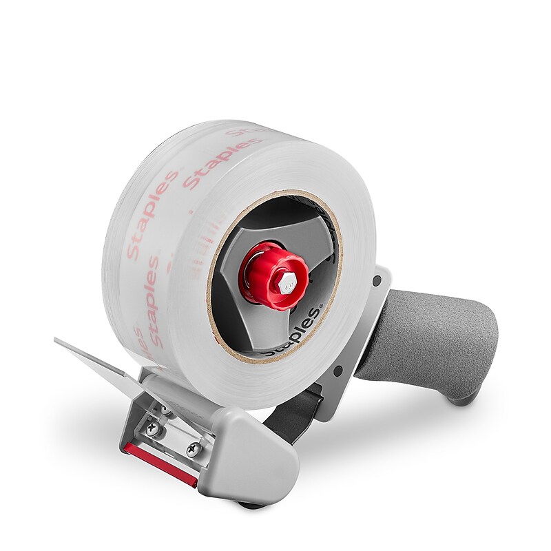 Staples Comfort Grip 2" Packing Tape Dispenser, Gray (ST56468) image 1