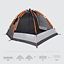 Outdoors Professional Happy Home Dome Camping Tent, Gray (9011GRY)~#|#~8C47456F-70FA-4838-A2A3F14A32E4A4BE_sc7