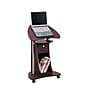 Techni Mobili 22"W Manual Adjustable Standing Laptop Cart, Chocolate (RTA-B005-CH36)~#|#~8C48897C-0171-4A96-BFC1ED671102E305_sc7