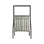 Storied Home Galvanized Metal Storage Bucket on Stand with Handle and Distressed Finish, (DA6093)~#|#~8C50D7A3-D032-44EA-B089B142CBB90D53_sc7